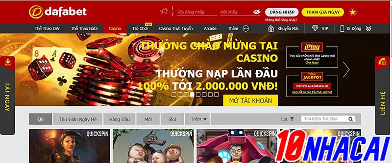 Có nên chơi casino trực tuyến tại dafabet không?