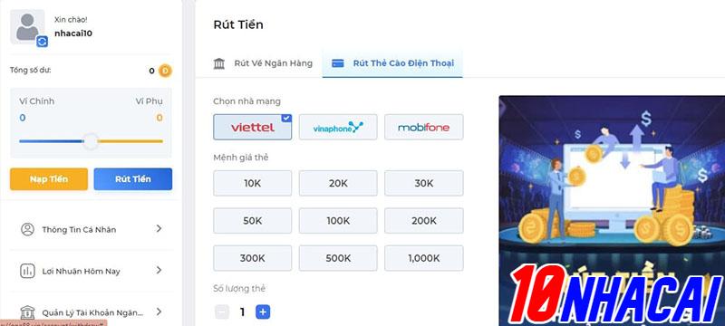 Rút tiền tại nhà cái One88 như thế nào?