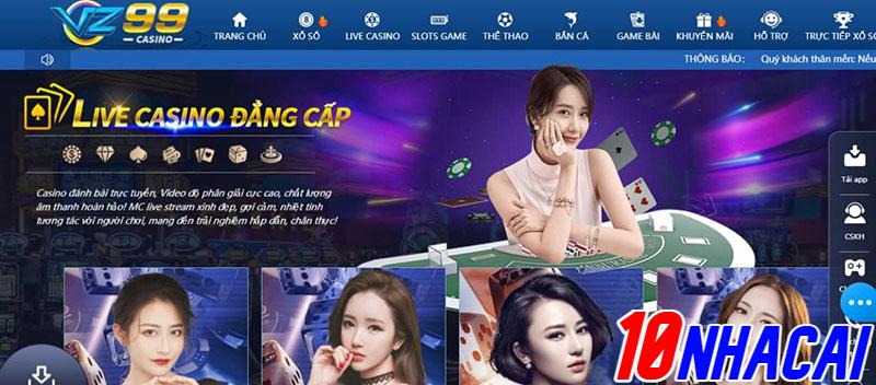 Có nên chơi casino trực tuyến tại Vz99 không?